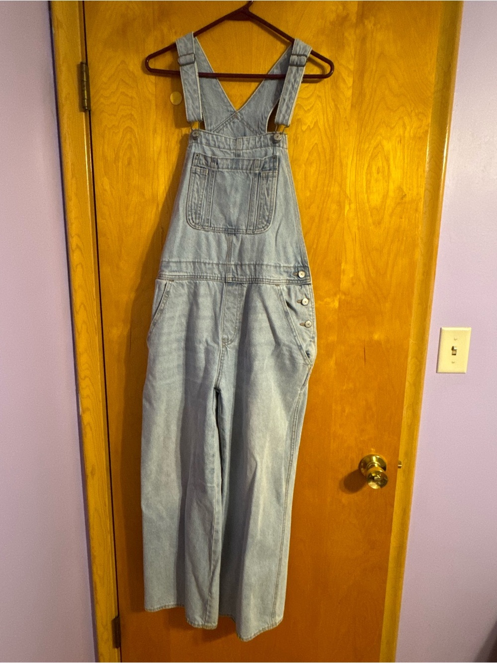 Old Navy Light Blue Denim Overall Jumpsuit